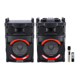 2.0 Professional Speaker, MIC & Remote Control | OMMS1294 | USB/SD/FM/BT | 95000W PMPO | Ideal for Discos, Singing, Karaoke