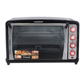 Olsenmark OMO2184 Electric Oven with Convection & Rotisserie, 75L - 60 Minutes Timer - Adjustable Temperature - 4 Power Setting - Inner Lamp - Tempered Glass Window - Stainless Steel Heating Tube