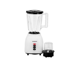 Olsenmark OMSB2361 300W 2 in 1 Multifunctional Blender - Stainless Steel Blades, 2Speed Control with Pulse - 1.5L Jar, 1 Grinder Jar with Over Heat Protection and Safety Lock