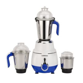 Olsenmark 3-IN-1 Mixer Grinder- OMSB7015| 1200W Powerful Motor with Stainless Steel Jars and Blades, Unbreakable Polycarbonate Jar Caps| Ergonomic Design, Overload Protector| Perfect for Making Smoothies and Grinding Nuts with 3 Jars with 3 Speed Control|