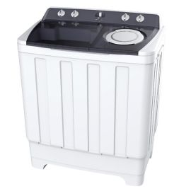 Olsenmark OMWSM5503 Semi Automatic Washing Machine - 14KG - Double Water Inlet Wash & Dryer - Rust Proof Body - Big Pulsator with 3 Impellers - Spinning Speed: 1400RPM - Low Noise - Powerful Motor