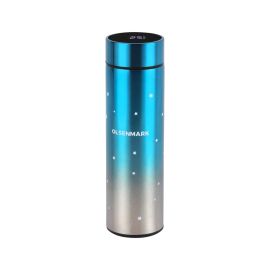 Olsenmark 500 ml Stainless Steel Vacuum Bottle with LED Temperature Display- OMVF7016/ Preserves the Flavor and Freshness, Unbreakable/ Portable, Leak-Resistant and Light-Weight/ Smart Thermos, Suitable for Indoor and Outdoor Use/ Blue, Available in 4 Col