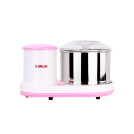 Olsenmark Wet Grinder - 2L Stainless Steel Drum Capacity | Transparent Lid & Grinding Stones | Ideal for Grains, Cutney, Idly Dosa Batter & More