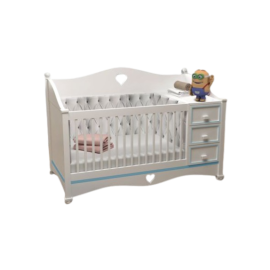 Home Hub 2 IN 1 Baby Crib - Boy - Up To 5 Years 