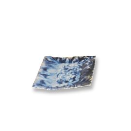 Square Plate 22.5x22.5cm/ Ht. 4cm - Blue Ocean Color