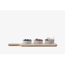 P216-08-517 Paddle Bowl Set & Oak Paddle L40cm