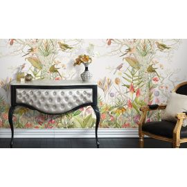 Affresco Design Art Wallpaper - Parrots on a tree  - Width 135cm