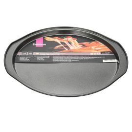 Fissman Pizza Pan 36x33.5x1.5cm Dark Grey (Carbon Steel With Non-Stick Coating)