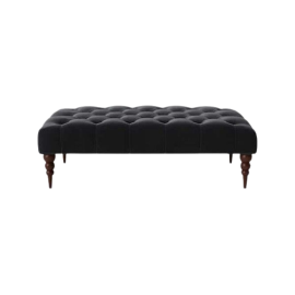 Plymouth Ottoman, Pouf, Modern Tufted Ottoman Bench, Entry way Bench | Ottoman Bench for Living Room & Bedroom