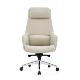  PRESTIGE: Executive Leather High  Back Chair,  Swivel Chair PU Leather, with headrest back comfort 