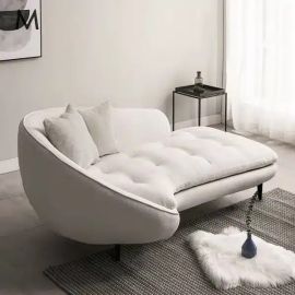 Chaise Lounge Sofa, Indoor Chair Tufted Fabric, Modern Long Lounger for Office or Living Room,Sleeper Lounge Sofa