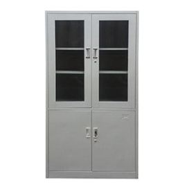 Steel Cupboard with Glass & Steel Doors, storage/wardrobe