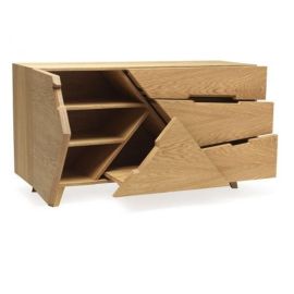 Tangram Cabinet Shelves Storage cabinet, Shelf Storage Multipurpose Cabinet for Living Room Bedroom Kitchen