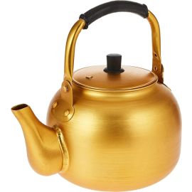 TEA KETTLE/ GOLDEN KETTLE/ YELLOW KETTLE/ STOVE TOP TEA KETTLE/ GOLDEN KETTLE/ KARAK KETTLE/ CAMPING KETTLE,/ COFFEE ALUMINIUM POT IDEAL FOR HOME OFFICE,CAMPING & HOTEL (2 LITRE)