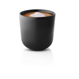 Thermo mug 25cl , black stoneware thermo mug, Cofee  and Tea Cup, Travel Mug- Nordic kitchen 1Pc