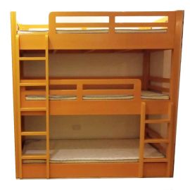 Triple Delight Bunk Bed: Fun Design for Kids' Rooms