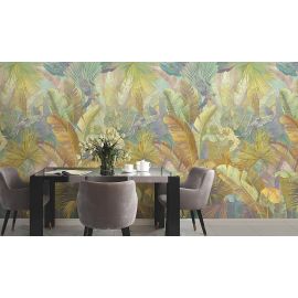 Affresco Design Art Wallpaper - Tropics giraffe  - Width 135cm