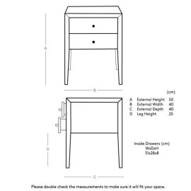 Valente Bedside Table