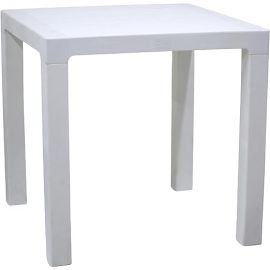 Venice Plastic Square Table All-Weather Elegant and Modern Furniture