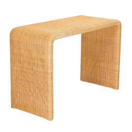 Wicker Console, Sideboard/Cupboard - natural rattan surface