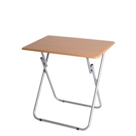 Ultralight Wood Simple Modern Foldable Desk,Multifunctional and Wooden Square for Home Garden Picnic,Easy to Carry