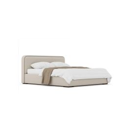 Kosmo K30 Bed Plain Headboard 160x200cm Queen size Bed in Beige Color