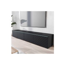 Alone TV Cabinet Black 140cm and 180cm Width in Black Color