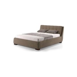 Vera Upholstered without Storage Bed 160x200cm Queen size Bed in Brown Color