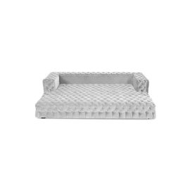 Fat Button Tufted Sofa Bed in White Color Button Tufted Sofa Bed