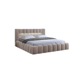 Mercy Upholstered Bed Queen, King And Super King Sizes 200x200cm Super King Bed in Beige Color