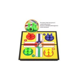 Portable Mini Folding Magnetic Ludo Game Playset for Children