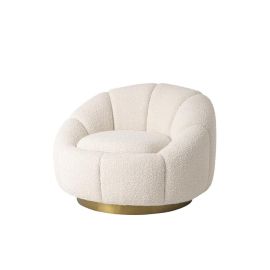 Inger Boucle Chair in Cream Color