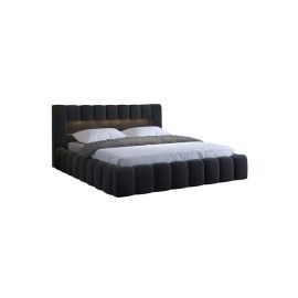 Mercy Upholstered Bed Queen, King And Super King Sizes 200x200cm Super King Bed in Black Color