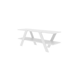 Andria TV Stand White in White Color