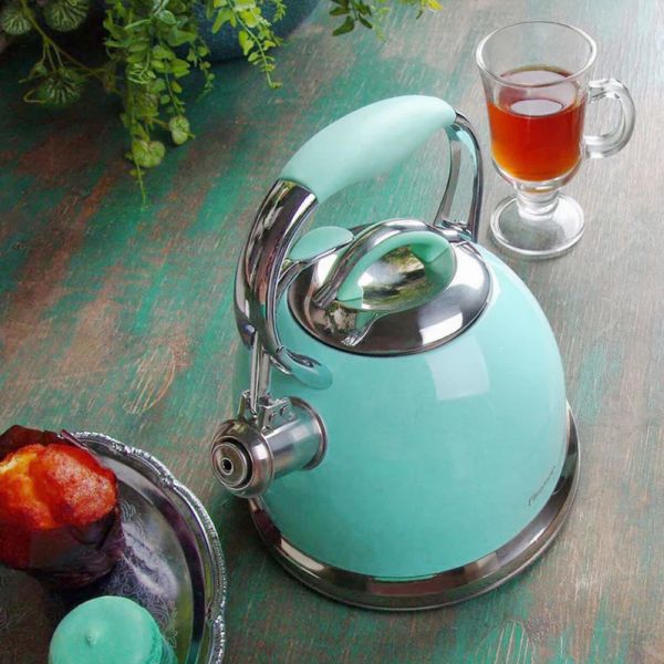 FELICITY Whistling Kettle 2.6LTR AQUAMARINE (Stainless Steel)