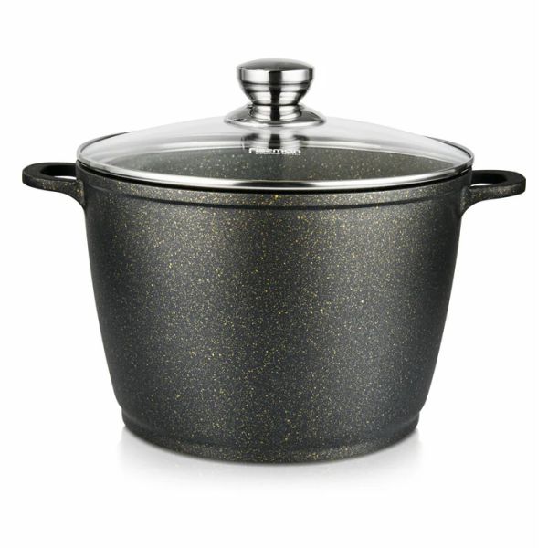 Induction Stockpot EMMA 28x20 Cm 10.3 LTR With Glass Lid