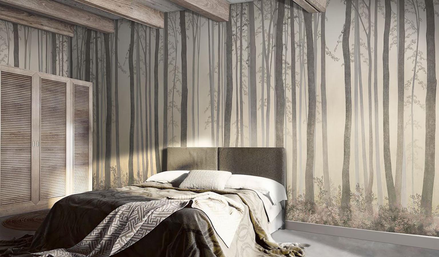 Affresco Forest Theme Wallpaper AB308