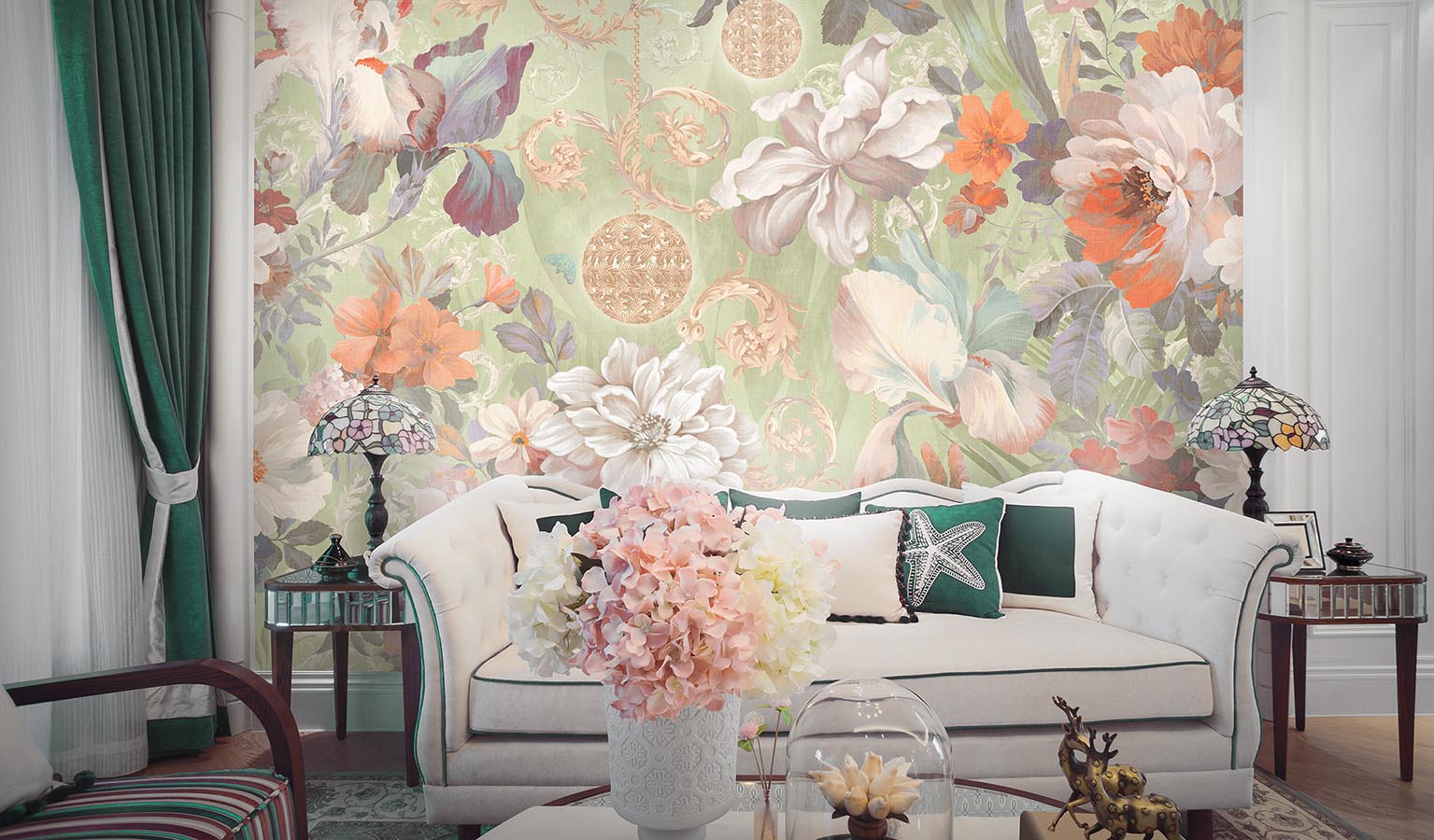 Affresco Floral Art wallpaper AB309