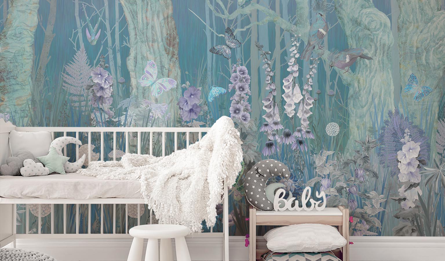 Affresco Forest Theme Wallpaper AB325