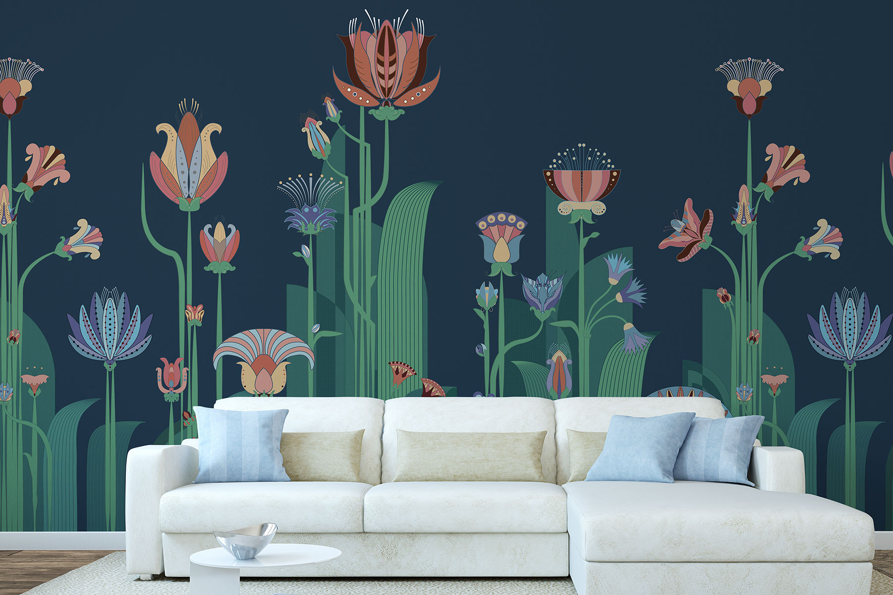 Affresco Contemporary Aesthetic Wallpaper AF2173