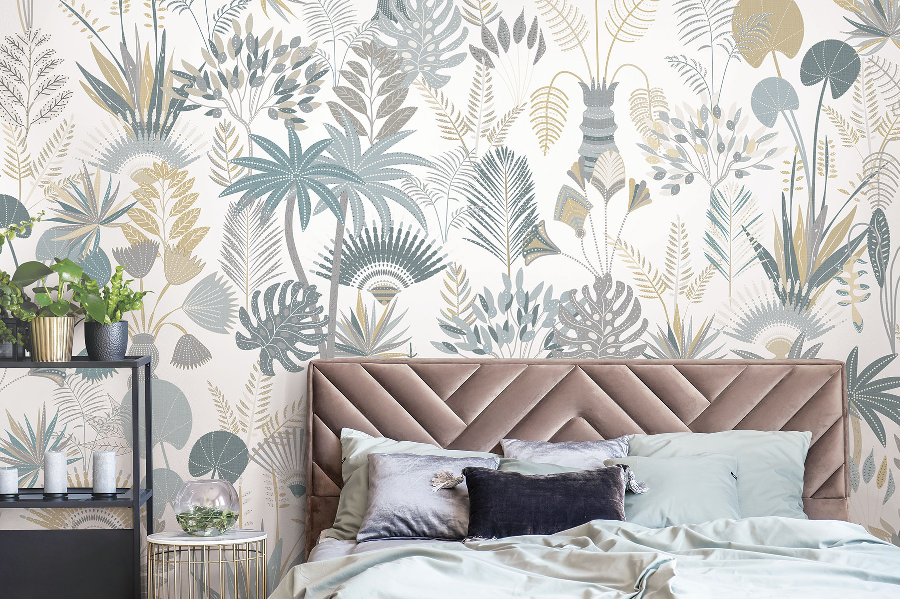 Affresco Tropical Leaves wallpaper AF2178