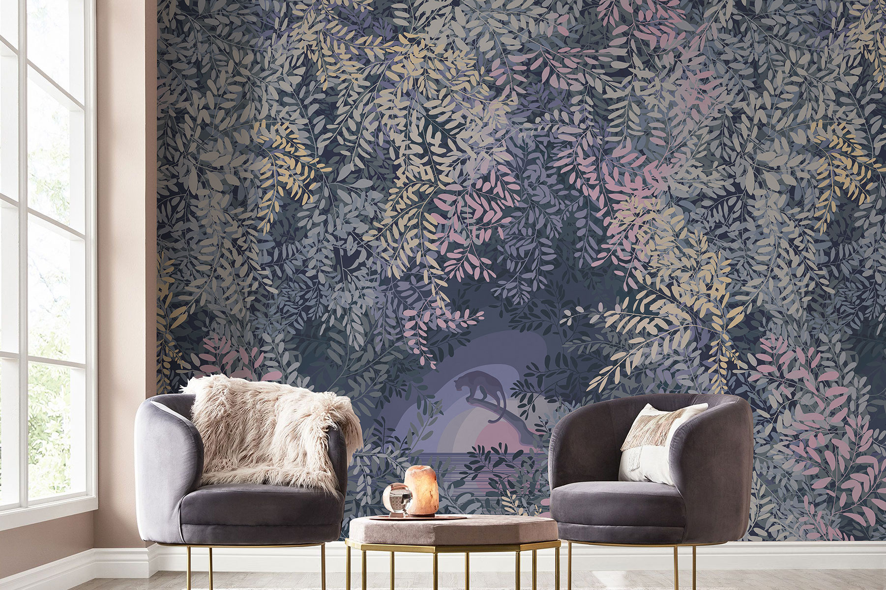 Affresco Tropical Jungle Wallpaper AF2184