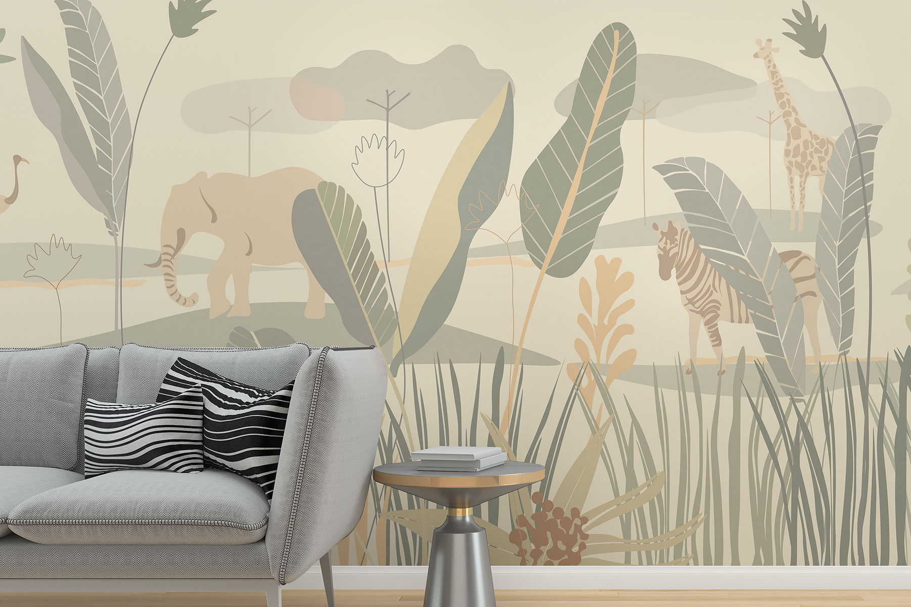 Affresco Jungle Theme Wallpaper AF2194