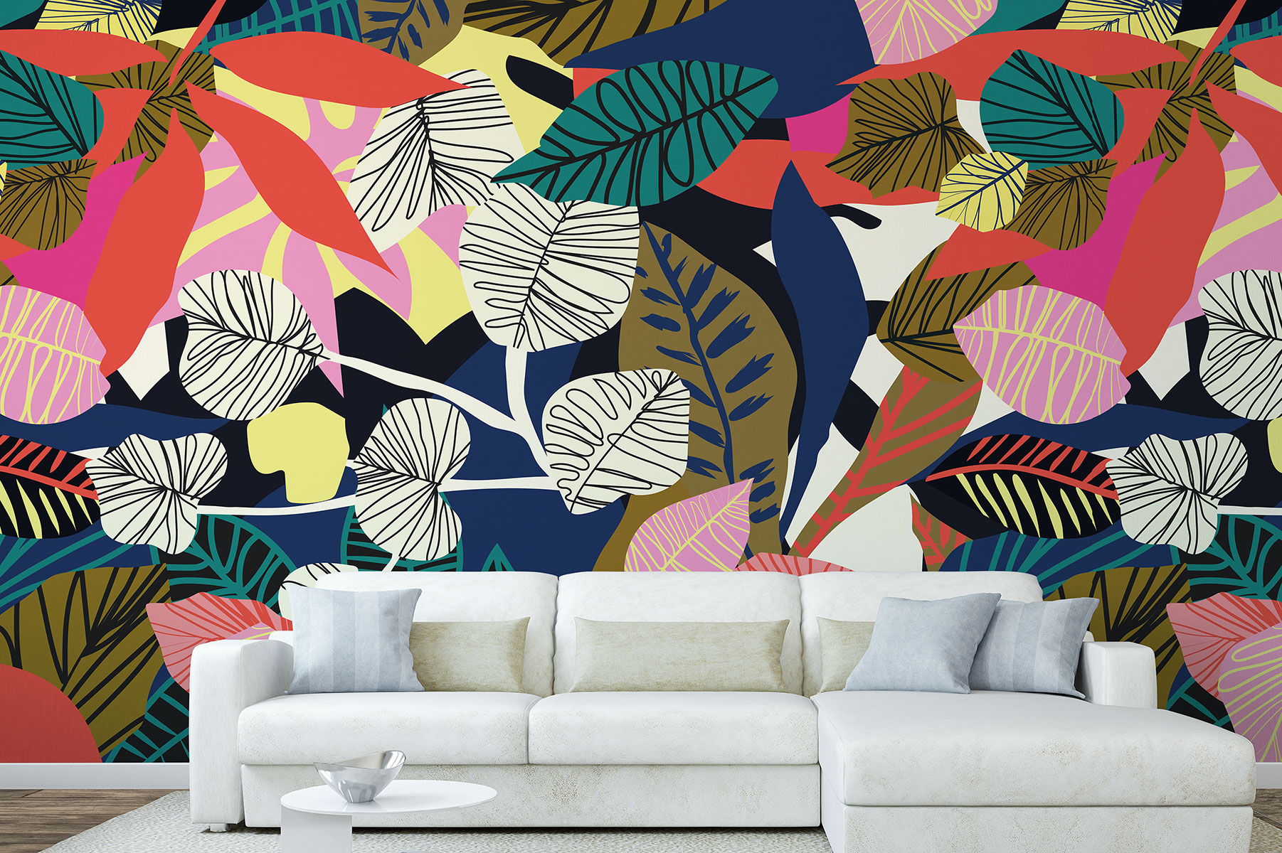 Affresco Contemporary Leaves AF2195