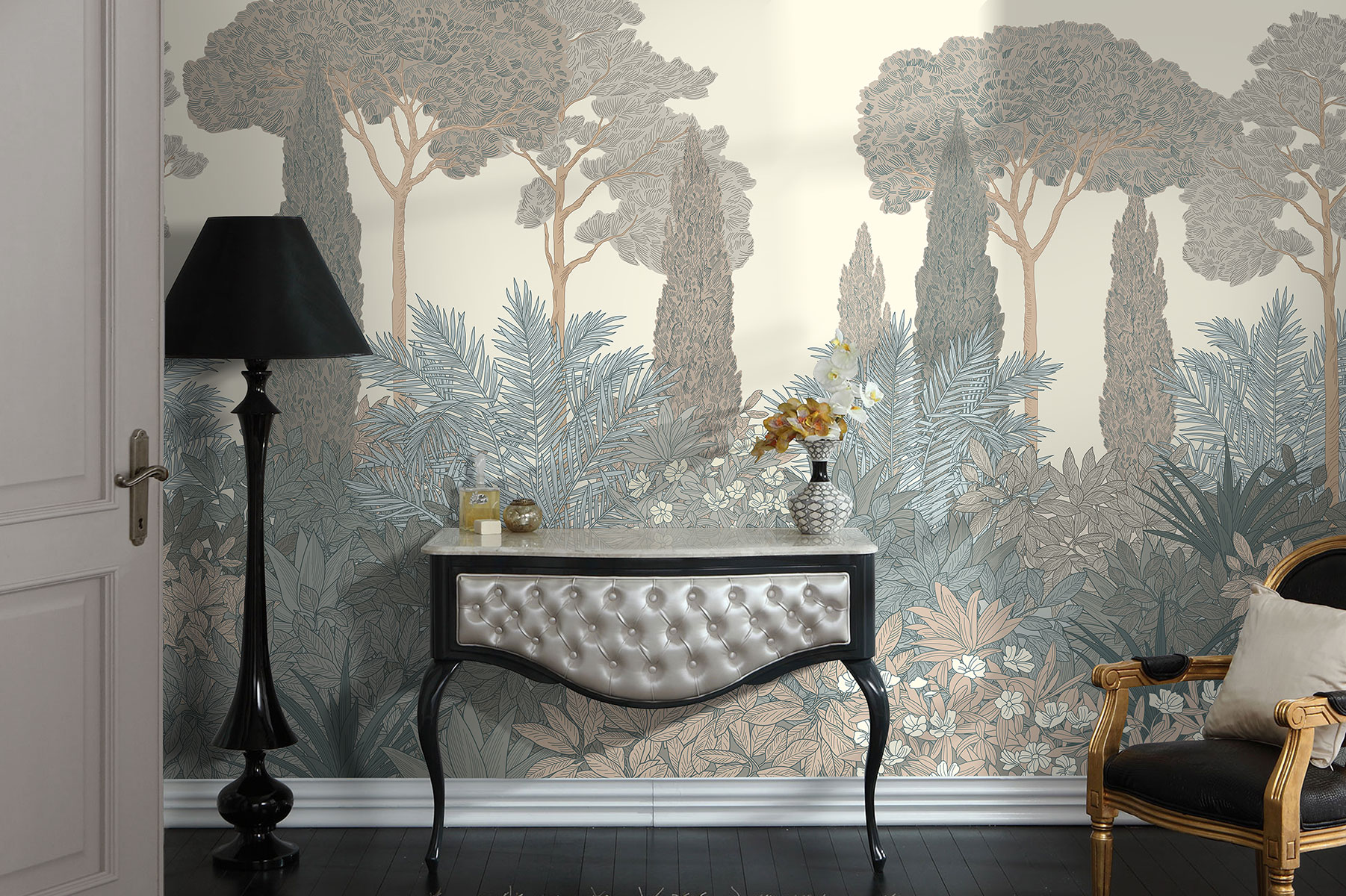 Affresco Secret Garden Wallpaper AF2203