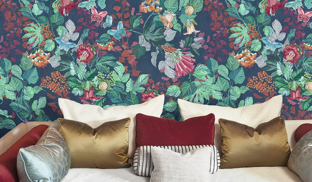 Dragonflies in flowers