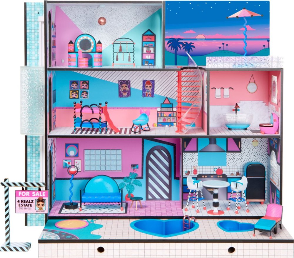 LOL Wood Doll House with 85 Pieces 3