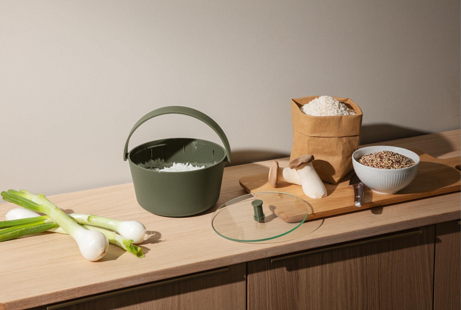 RICE STEAMER - GREEN TOOL